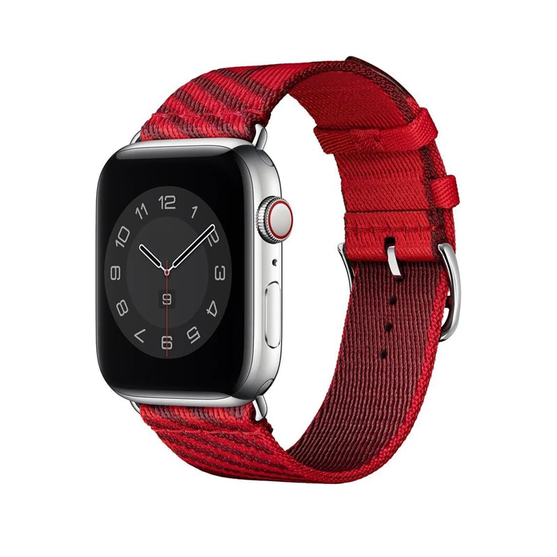 Jumping Single Tour Strap For Apple Watch 11 10 9 SE 3 45mm 41mm 46mm 40mm 42mm 44mm Woven Nylon Strap For iWatch Ultra 3 2 49mm