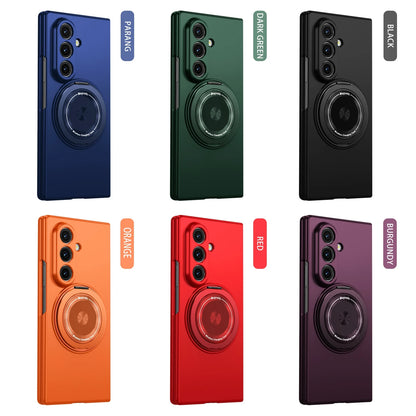 For Samsung Galaxy Z Fold 7 6 5 Case Protective Business 360 Rotation Holder Mobile Phone Back Cover