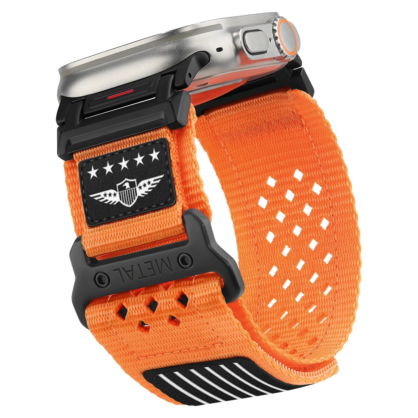 Rugged Nylon Strap for Apple Watch Ultra 2 49mm 46mm 44mm 45mm 42mm Sport bracelet correa iWatch Band series 10 9 7 6 5 4 8 se