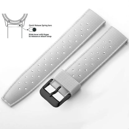 Tropical Silicone Watch Band Quick Release Watch Band 18mm 20mm 22mm Rubber Tropic Smart Watch Strap for Oris Seiko Citizen
