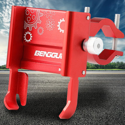Handlebar Mobilephone Support Aluminium Alloy Bike Phone Support Bracket 360 Degree Rotation Shockproof Cycling Accessories - covers4phones