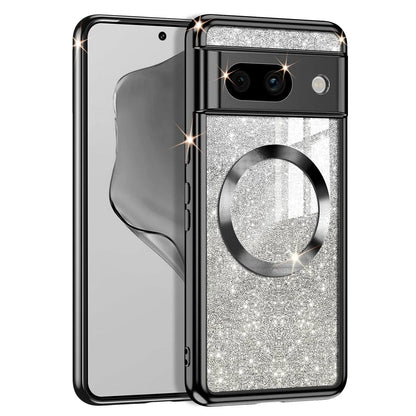 Luxury Electroplate Gradient Glitter Soft Phone Case for Google Pixel 9 Pro XL 8 8A Magnetic Charge Shockproof Protection Cover