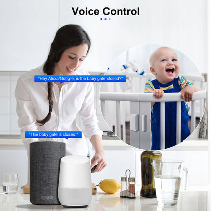 GIRIER Smart Door and Window Sensor ZigBee 3.0 Wireless Contact Detector for Smart Home Security Works with Home Assistant MQTT