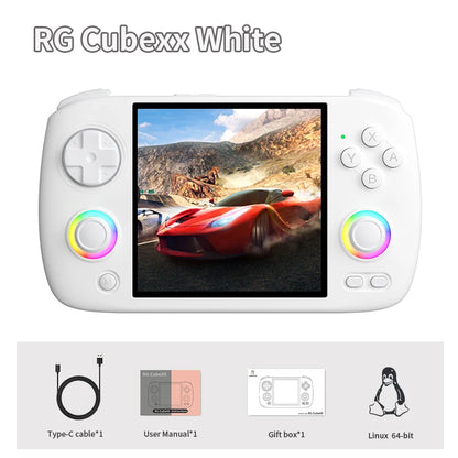 ANBERNIC RG CubeXX Handheld Games Console 3.95" IPS Screen 64-bit Linux System H700 3800mAh Wi-Fi Bluetooth Retro Gaming Player