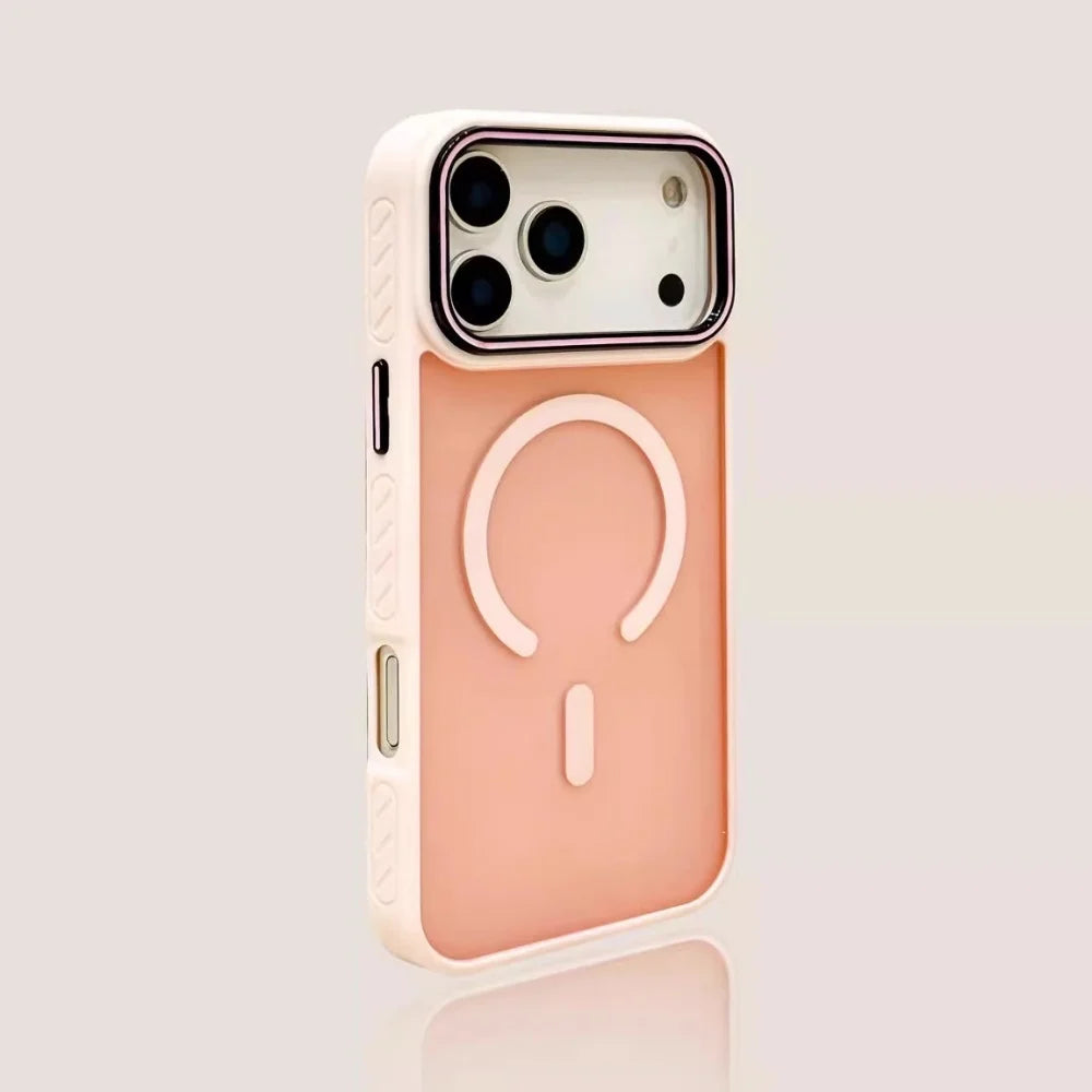 Business Anti-skid Bumper Magsafe Case for iPhone 17 14 15 16 13 Pro Max PC TPU Armor Cover for iPhone 17 Air 15 16 14 Plus