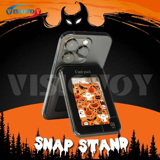 Halloween Gifts Phone Case Wallet Case E ink 4 color Screeen For Iphone NFC Function DIY Phone Cases Magnetic Card Holder Fundas