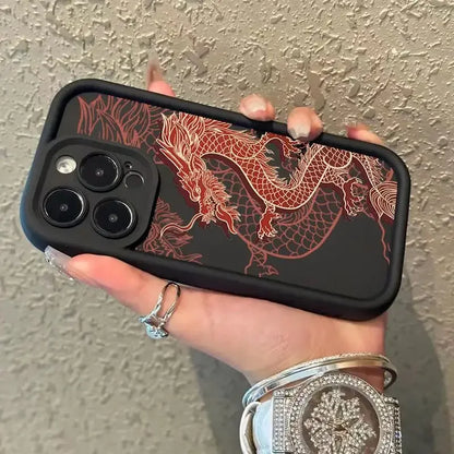 East Dragon Phone Case For Samsung Galaxy S25 S24 S23 S22 Ultra  FE A55 A54 A34 A15 A14 A35 A52 A53 5G Shockproof Silicone Cover