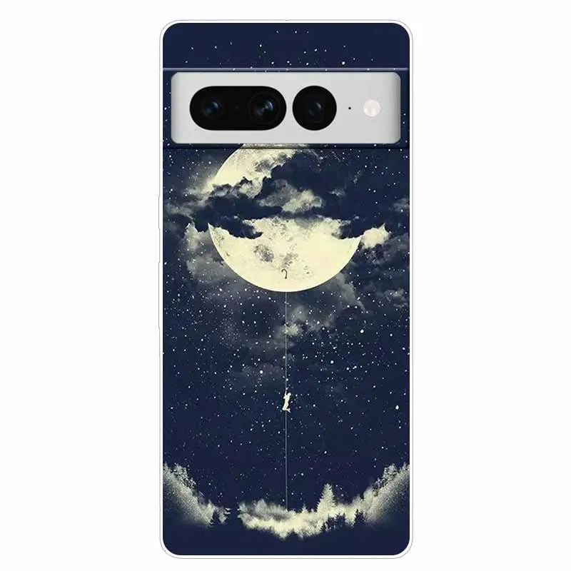Case for Google Pixel 8 Pro / 7 7Pro Cover Pixel 8Pro Silicone Soft TPU Clear Funda for Google Pixel 8 5G Phone Shells Animals