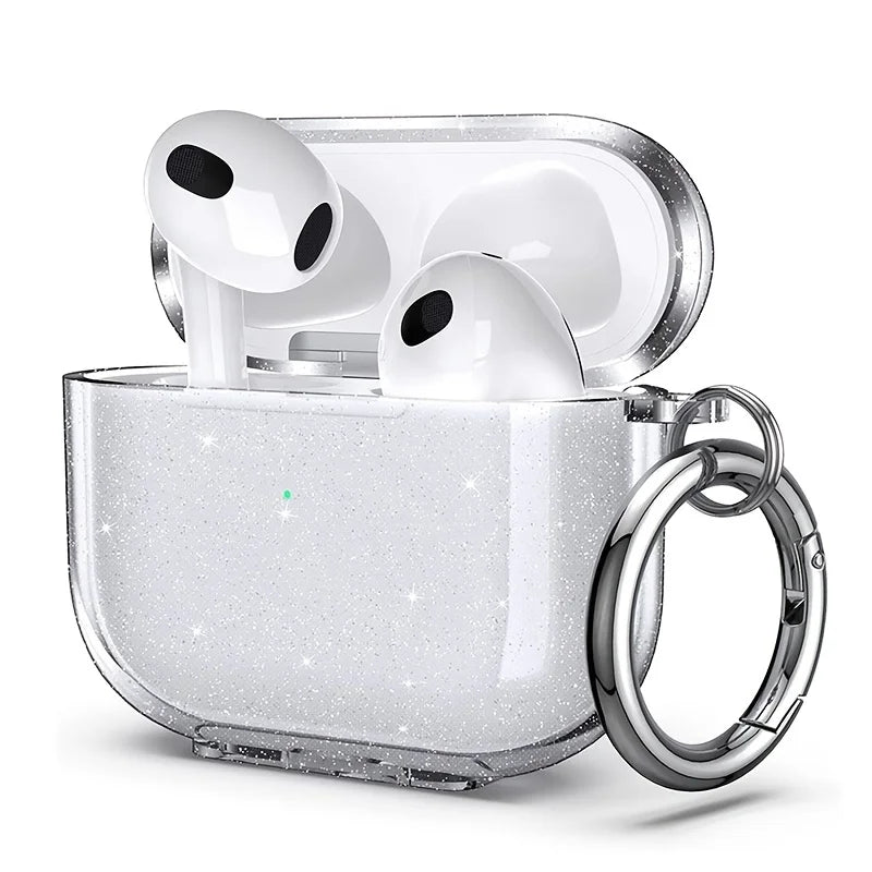 For Apple Airpods Pro/Pro2/3/4 Case Earphone Accessories Wireless Bluetooth Headset Cover Bling Glitter Soft With Cleaner Kit