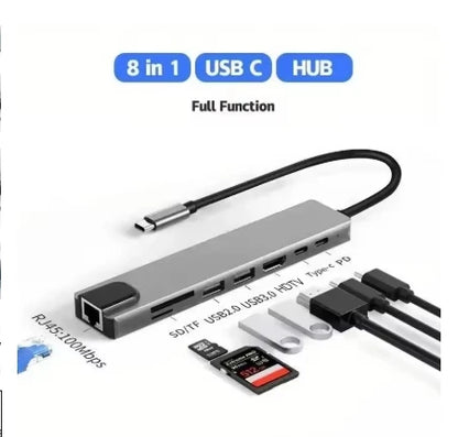 3 in 1 Usb Hub USB C to HDMI-compatible Splitter HUB Type-c to HDMI-compatible USB3.0 Docking Station For Macbook Air Converter