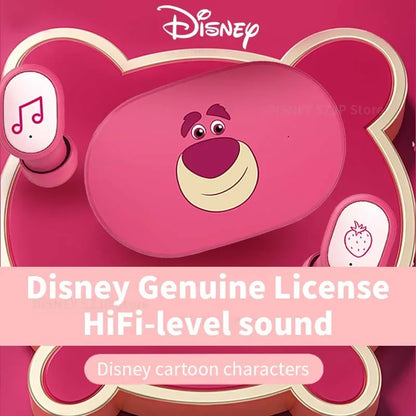 Disney Original Earbuds E6S Mini Cartoon Wireless Earphones Bluetooth 5.3 HIFI Sound Noise Reduction Headphone Long Battery Life