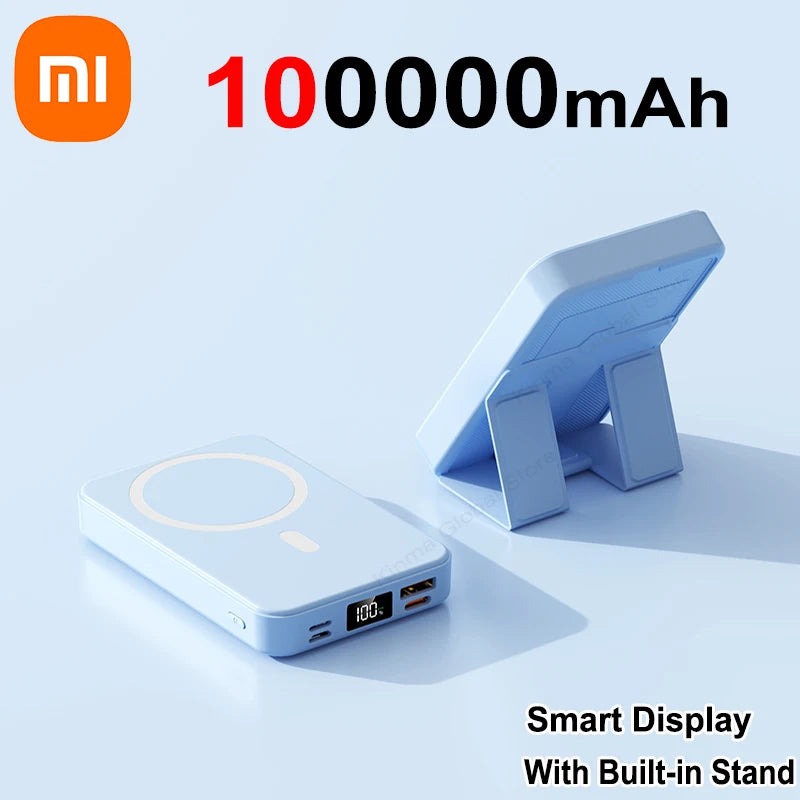 Xiaomi 200000mAh Power Bank 22.5W Magnetic Wireless With USB-C Ports Built-in Stand Fast Charging Power Bank For Iphone Samsung