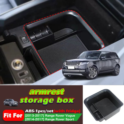 Car Storage Box for Range Rover 2013-2024 Interior Armrest Organizers for Range Rover Sport Vogue Center Console Tidying Tray