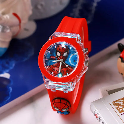 3D Mickey Children Watches Girls Color Light Source Silicone Minnie Kids Watch Ladies Quartz Clock Gifts Relogio Feminino - covers4phones