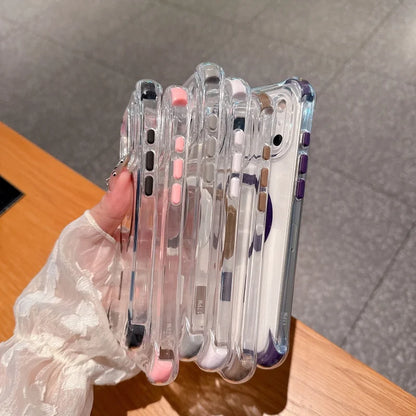 Luxury Magsafe Color Airbag Shockproof Clear Case For iPhone 17 Air 16 15 14 13 12 Pro Max Plus Magnetic Wireless Charging Cover