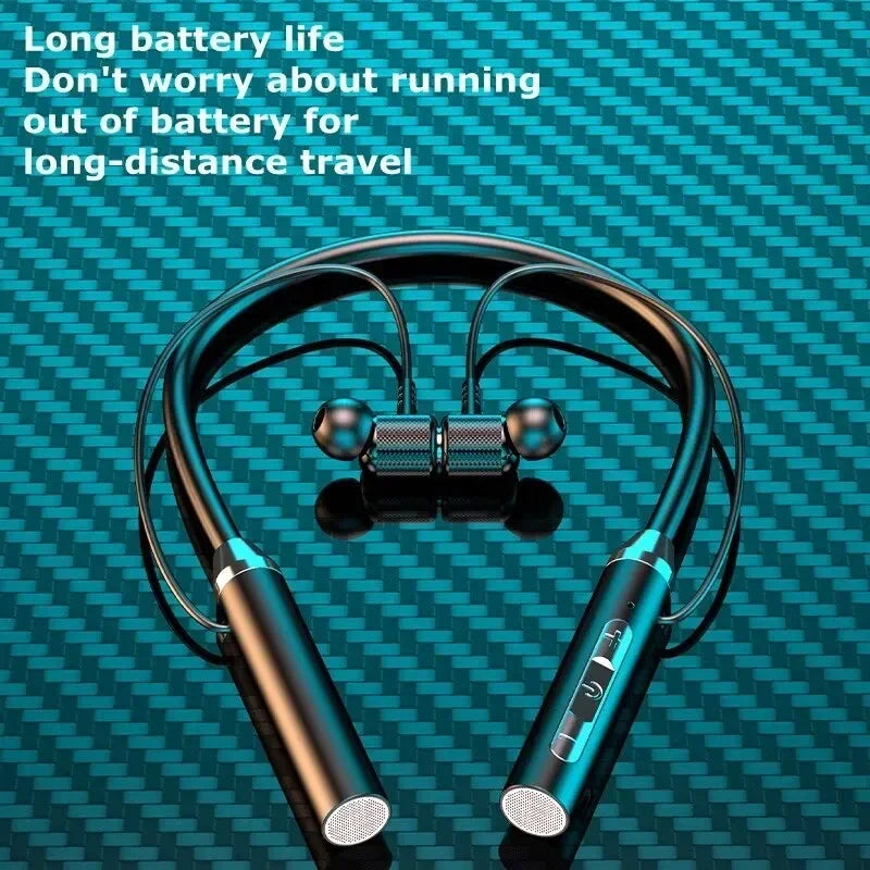 VIKEFON Bluetooth Earphones Wireless Headphones Magnetic Sport Neckband Neck-hanging TWS Earbuds Wireless Headset with Mic