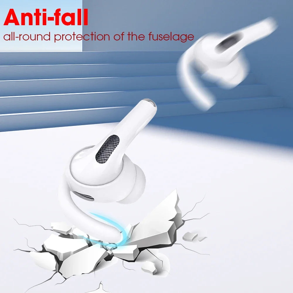 Silicone Anti Slip Ear Hooks For Air Pod Airpods Pro Anti Drop Earhook Holders Protector Cover Bluetooth Earphone Accessories - covers4phones