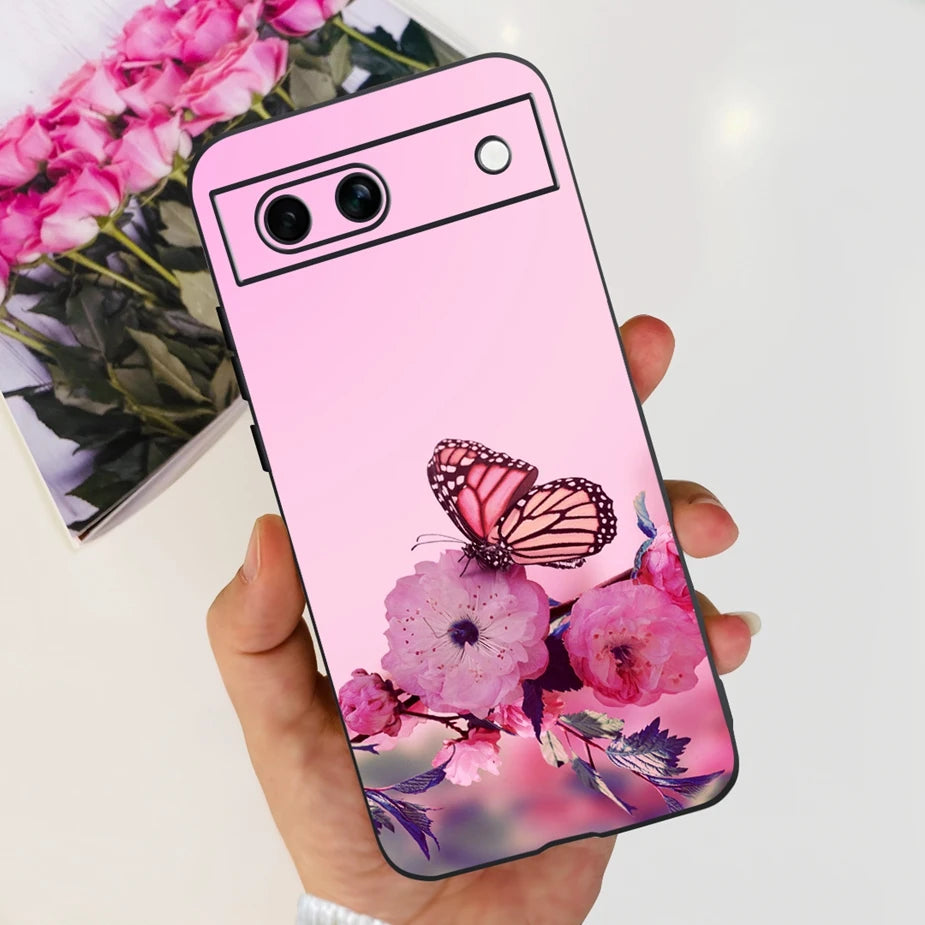 For Google Pixel 8A Case Stylish Painted Cover Soft TPU Shockproof Phone Case For Google Pixel 8 Pro Pixel8A Fundas Coque Bumper