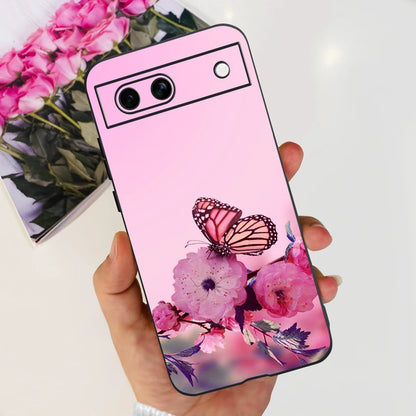 For Google Pixel 8A Case Stylish Painted Cover Soft TPU Shockproof Phone Case For Google Pixel 8 Pro Pixel8A Fundas Coque Bumper