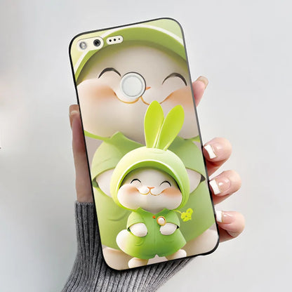 Case For Google Pixel 1 Soft Silicone Black Case For Google Pixel 1XL Elegant Style New Design Pattern Koi Dragon King Casing