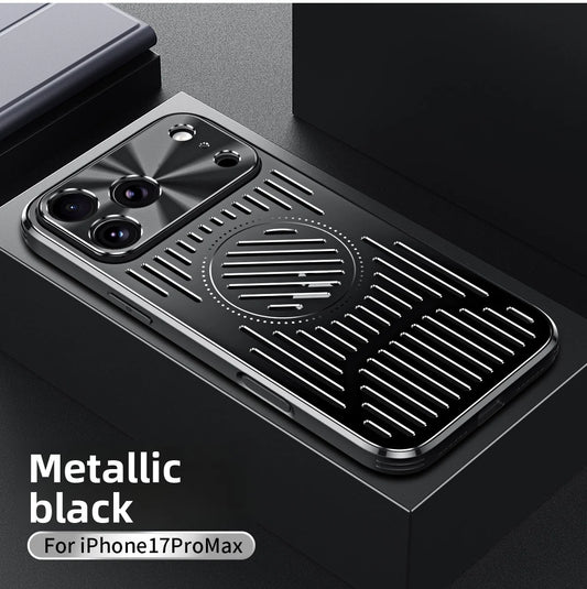 For Apple iphone 17 Pro Max Case Hard Magnetic Heat dissipation Back Cover Protective Case For iphone 17 16 15 14 13 12 Pro Max