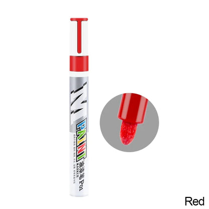 Car Paint Scratches Repair Brush Pen Waterproof Water Paint Marker Pen Car Tire Tread Care Automotive Black White Red Silver