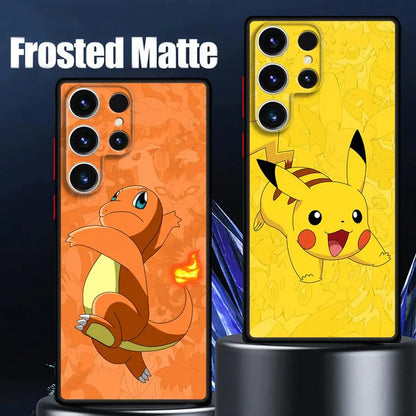 Pokemons Pikachus Anime Case for Samsung Galaxy S24 Ultra S23 Plus S25 S22 S21 FE S20 Note 20 S9 S10 Silicone Phone Cover