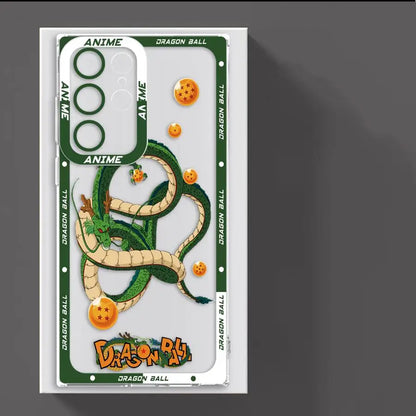 Case for Samsung Galaxy S24 S25 Edge S22 FE S23 Ultra S21 S20 Plus Note 20 Ultra 10 Clear Phone Cover Dragon Ball Manga Shenron