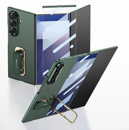 Ultra-thin Ring Holder Wrist Strap Case For Samsung Galaxy Z Trifold Outer Screen Glass Plastic Cover For Galaxy Z Trifold Case