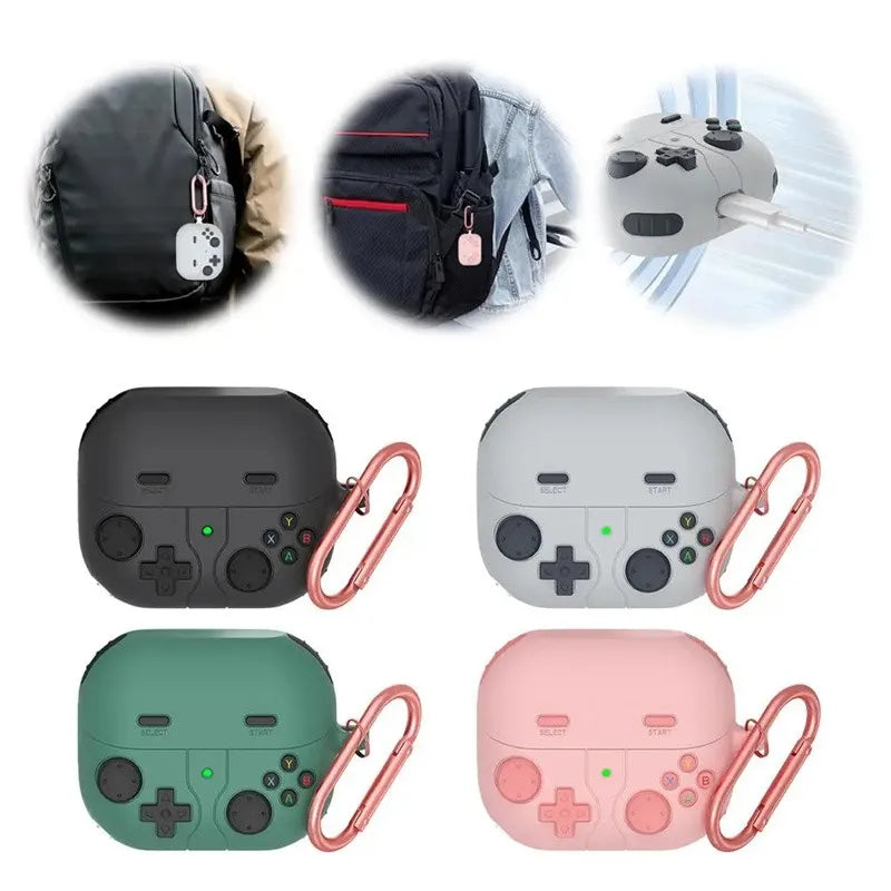 For Samsung Galaxy Buds 3 Buds 3Pro Case 3D Cartoon Game Consol Earphone Accessories For Samsung Galaxy Cover With Hook