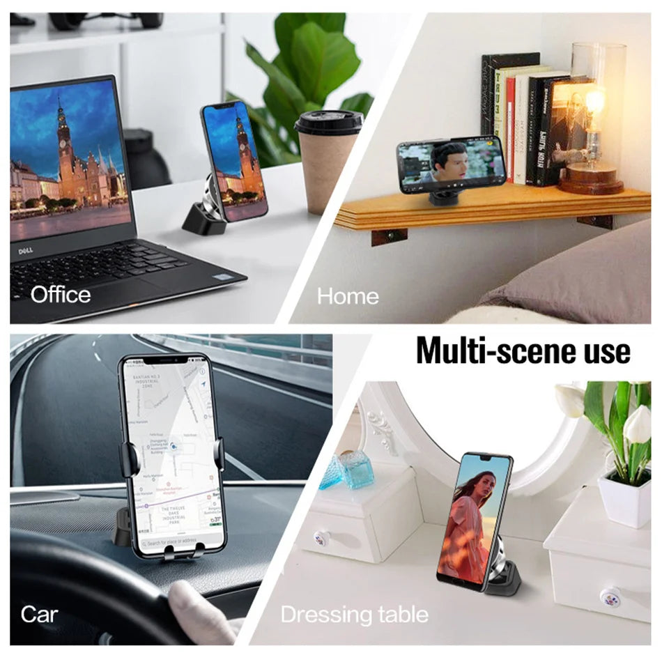 Universal Wireless Car Charger Stand Base Air Outlet Clip Accessories Desktop Dashboard Fixed Installation Mobile Phone Holder