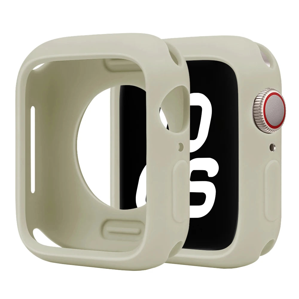 Soft Silicone Case For Apple Watch 46mm 44mm 45mm 40mm 41 49mm 38 42 mm Protection Shell Cover iWatch Series Ultra 10 9 8 7 SE 6