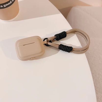 Earphone Case with Lanyard Strap for AirPort Pro 2 2022 2nd Generation Air Pods 3 2 1 3rd Gen Cover Accessories - covers4phones