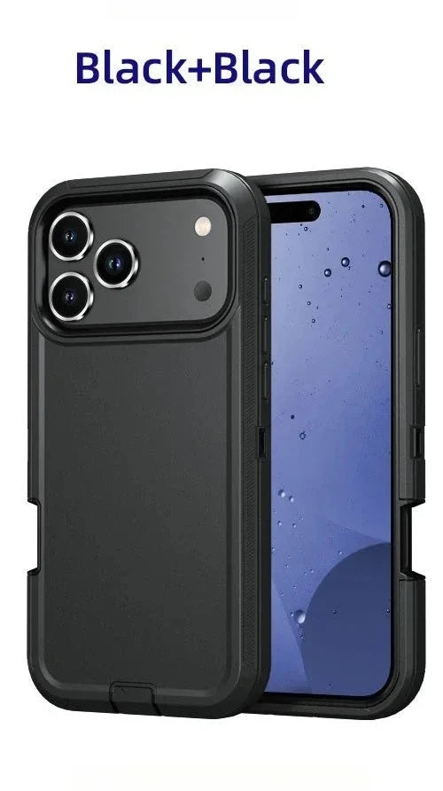 Premium Military Grade Heavy Armor Phone Case for IPhone 17 Air 16 15 14 Plus 13 12 ProMax Pro Shockproof Hard Protective Cover