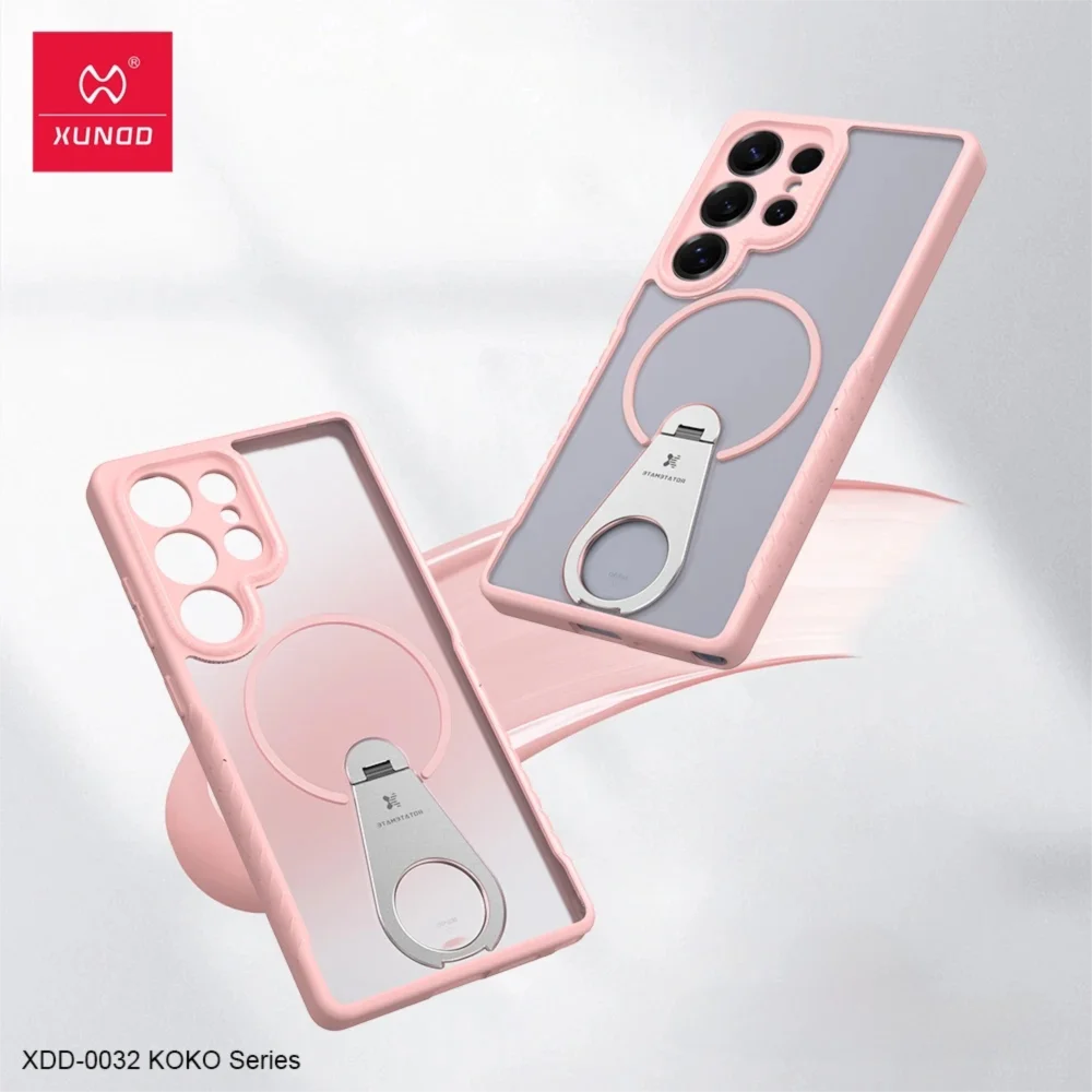 Xundd For Samsung Galaxy S25 24 23 Ultra Case with Adjustable Kickstand Magnetic Case,Anti-Slip Anti-fingerprint Matte Cover