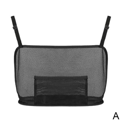 Car Seat Middle Storage Bag Universal Car Seat Side Back Storage Net Bags  Multifunction Handbag Holder Net Pocket