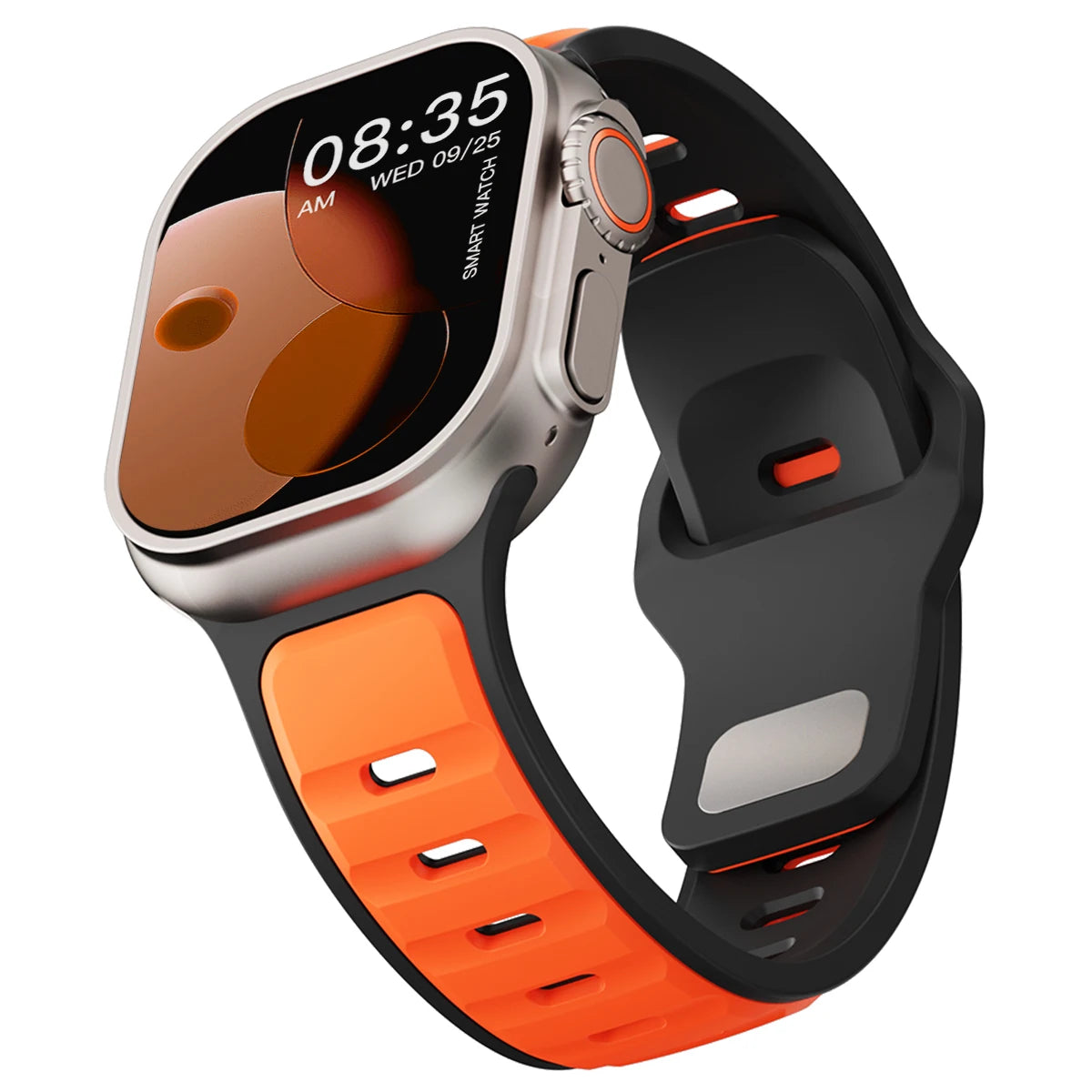 Silicone Strap for Apple Watch 49mm 46mm 45mm 44mm 42mm 41mm 40mm Sports Band for Iwatch Series 10 9 8 7 6 5 4 Se Ultra 1 2 Men
