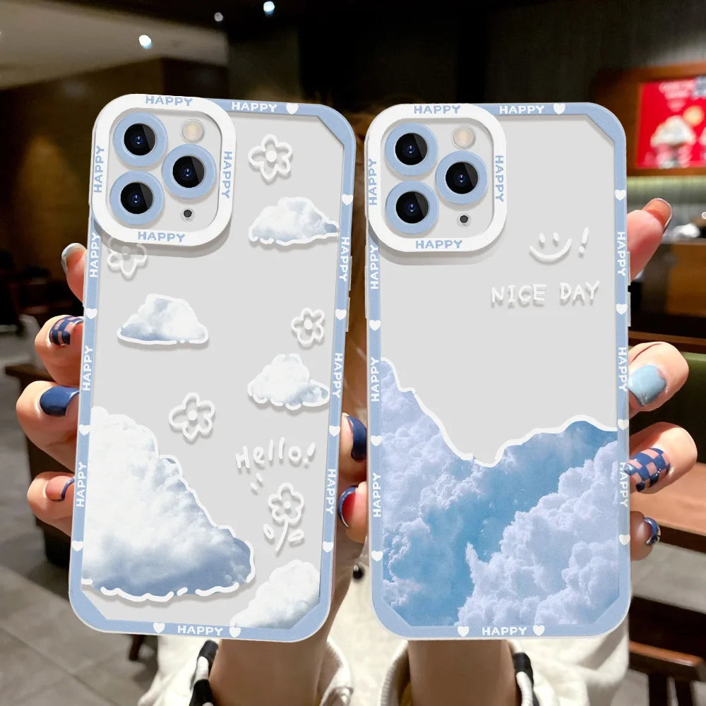 Clear Case For Samsung S23 Ultra S22 Plus S21 S20 FE A54 5G A53 A52S A33 A13 A14 A12 A21S A22 A23 A32 4G A50 A51 M14 Back Cover