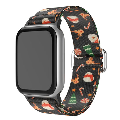 Christmas strap for Apple Watch Bands for 40mm 41mm 42mm 44mm 45/ 46mm Elastic Replacement Band for iWatch Series 11 10 9 8 SE
