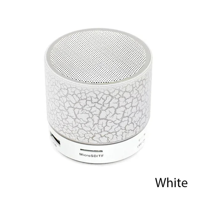 Mini Bluetooth Speaker Wireless Loudspeaker with LED Light - USB SD Card AUX Subwoofer Portable Sound Column for PC Mobile Phone