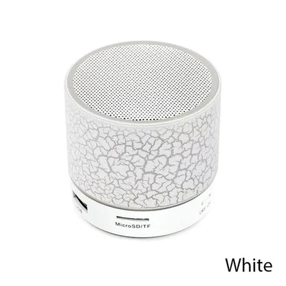 Mini Bluetooth Speaker Wireless Loudspeaker with LED Light - USB SD Card AUX Subwoofer Portable Sound Column for PC Mobile Phone