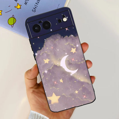 For Cover Google Pixel 6 Case Cute Cat Cartoon Bumper Back Shockproof Soft TPU Case For Google Pixel 6A 6PRO Pixel 6 Phone Cases