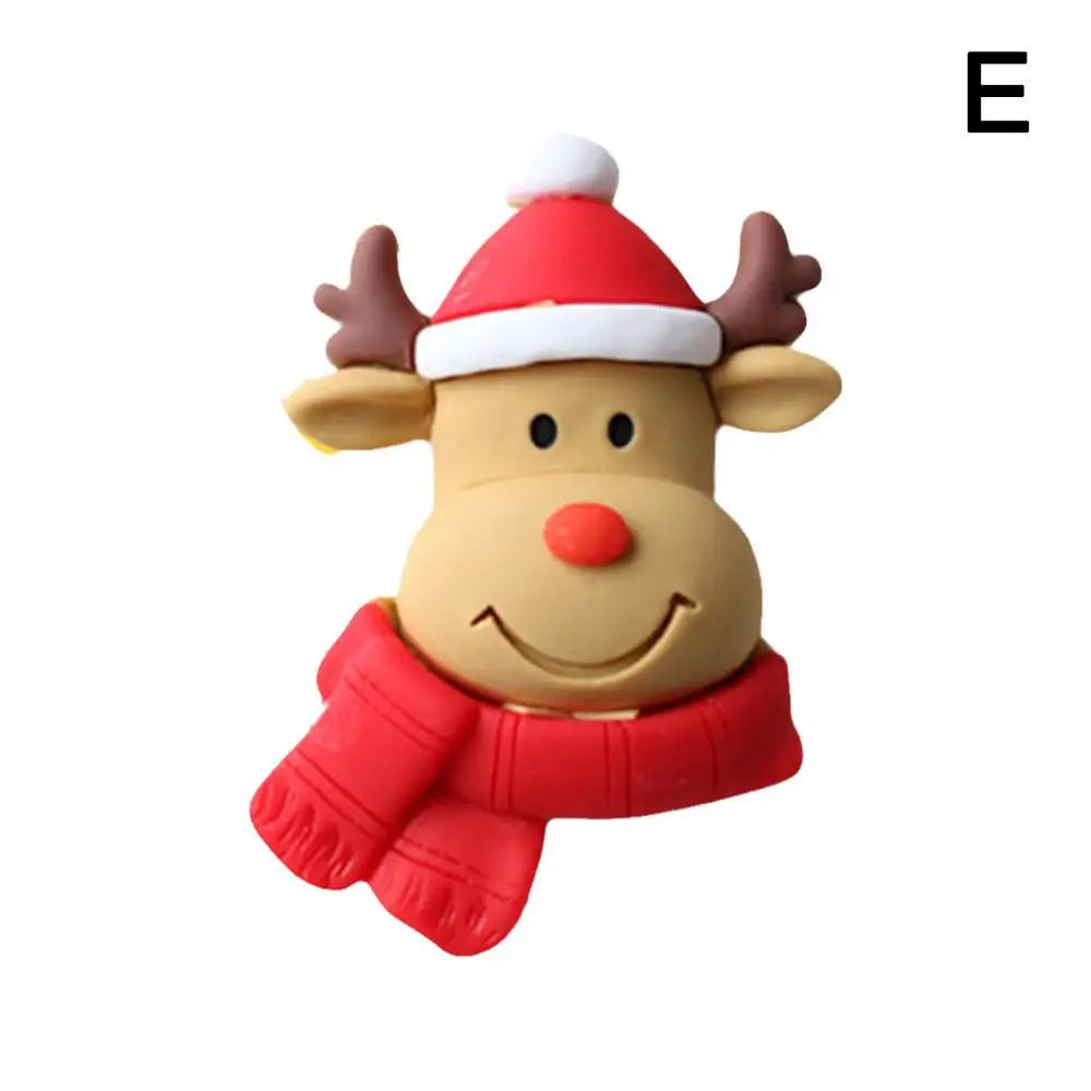 Car Air Outlet Fragrant Clips 3D Christmas Santa Claus Elk Bell Resin Aromatherapy Clip Auto Interior Decoration Accessories