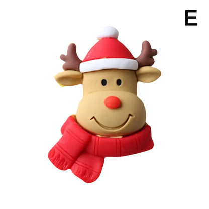 Car Air Outlet Fragrant Clips 3D Christmas Santa Claus Elk Bell Resin Aromatherapy Clip Auto Interior Decoration Accessories