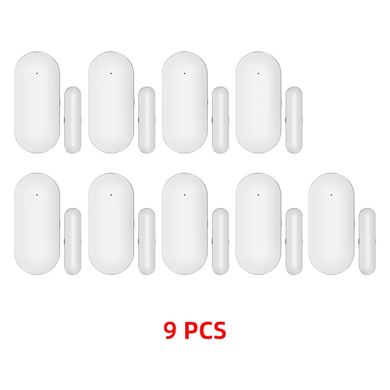 Hot Sale Wireless Magnetic Door & Window Sensor EV1527 Coding Mode RF 433MHz for Home Security Alarm System Burglar Alarm Kits