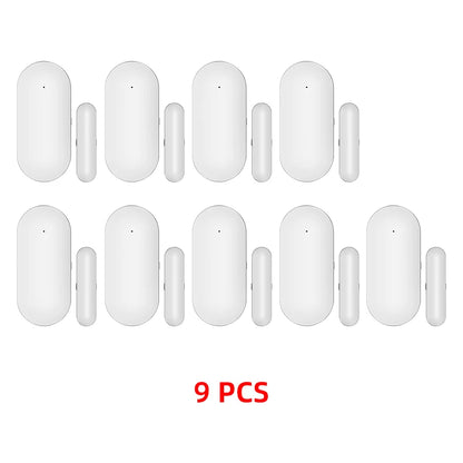 Hot Sale Wireless Magnetic Door & Window Sensor EV1527 Coding Mode RF 433MHz for Home Security Alarm System Burglar Alarm Kits