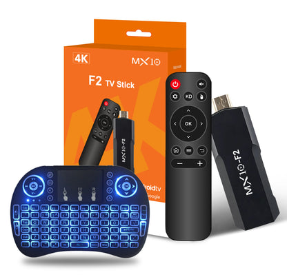 tv sticks 1gb 8gb 1 unit android 2024 stb mx10 F2 tv box android 4k eu android tv stick