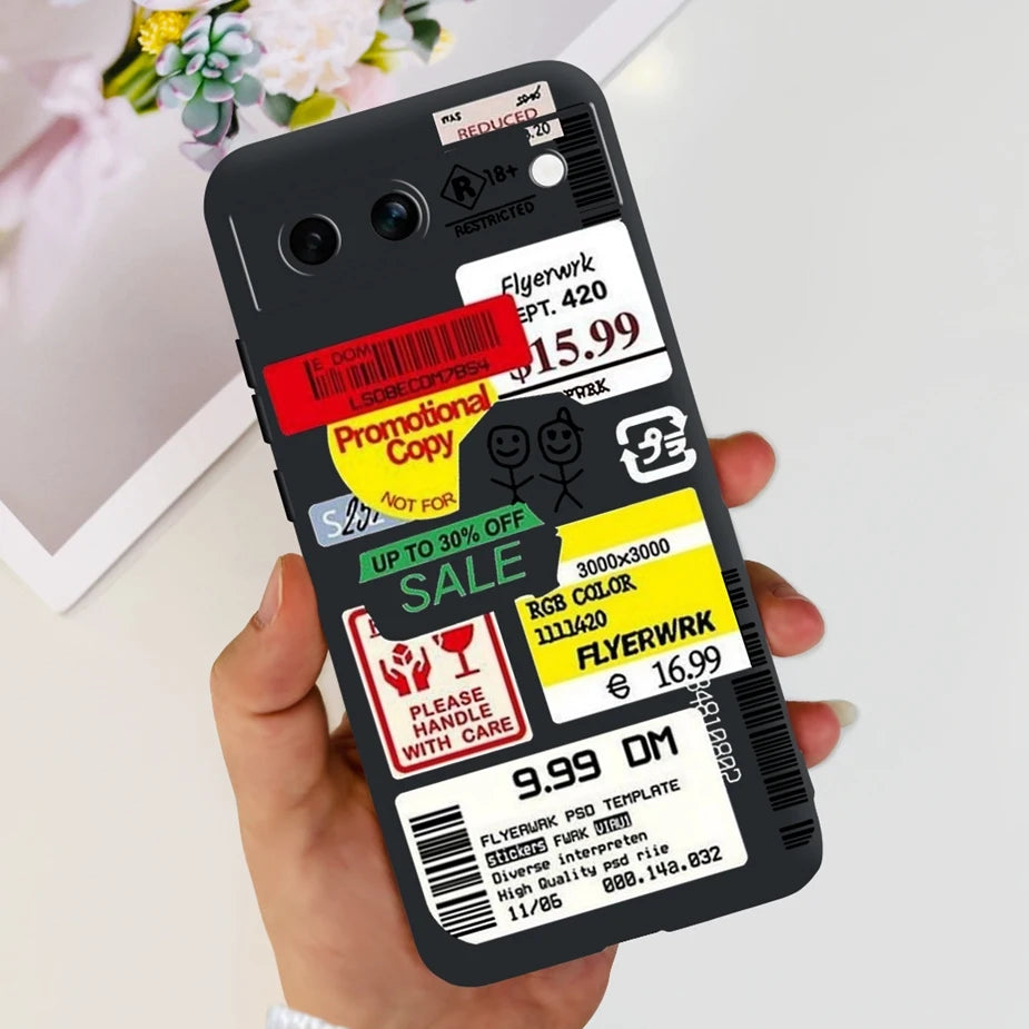 For Google Pixel 8A Case Stylish Painted Cover Soft TPU Shockproof Phone Case For Google Pixel 8 Pro Pixel8A Fundas Coque Bumper