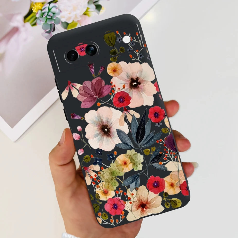 For Google Pixel 8A Case Stylish Painted Cover Soft TPU Shockproof Phone Case For Google Pixel 8 Pro Pixel8A Fundas Coque Bumper