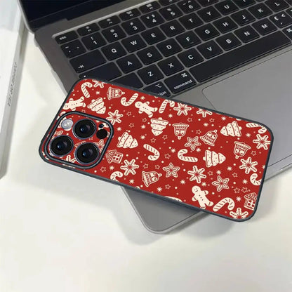 Christmas stocking deer pine Phone Case For 17 12 13 14 15 16Pro Max mini Plus strong magnetic attraction